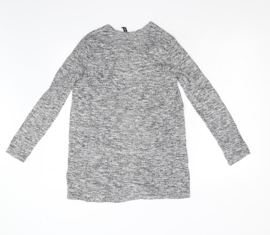 Divided Womens Grey Knit Cardigan Jumper Size XS