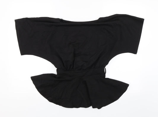 New Look Womens Black Basic Blouse Size 8