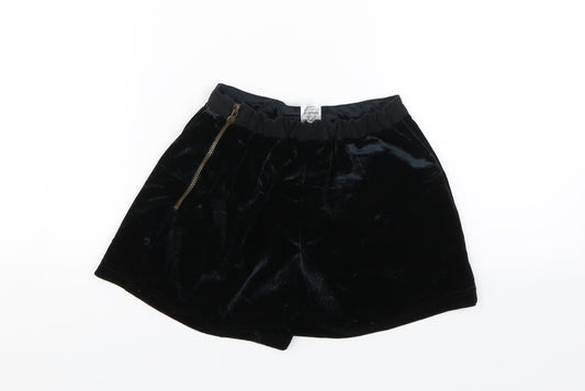 M&S Girls Black Sailor Shorts Size 8-9 Years