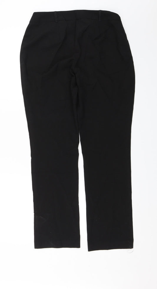 Papaya Womens Black Dress Pants Trousers Size 12 L26 in