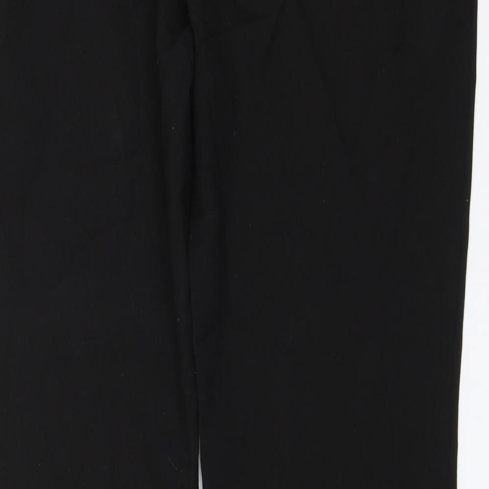 Brand and care label for Papaya women’s black dress pants trousers, size UK 12, 26-inch leg
