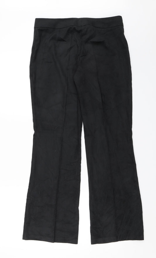 Marks and Spencer Womens Black Dress Pants Trousers Size 12 L28 in