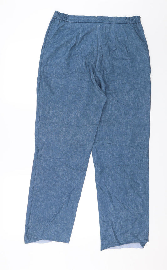 Preworn Womens Blue Chino Trousers Size 29 in L27 in