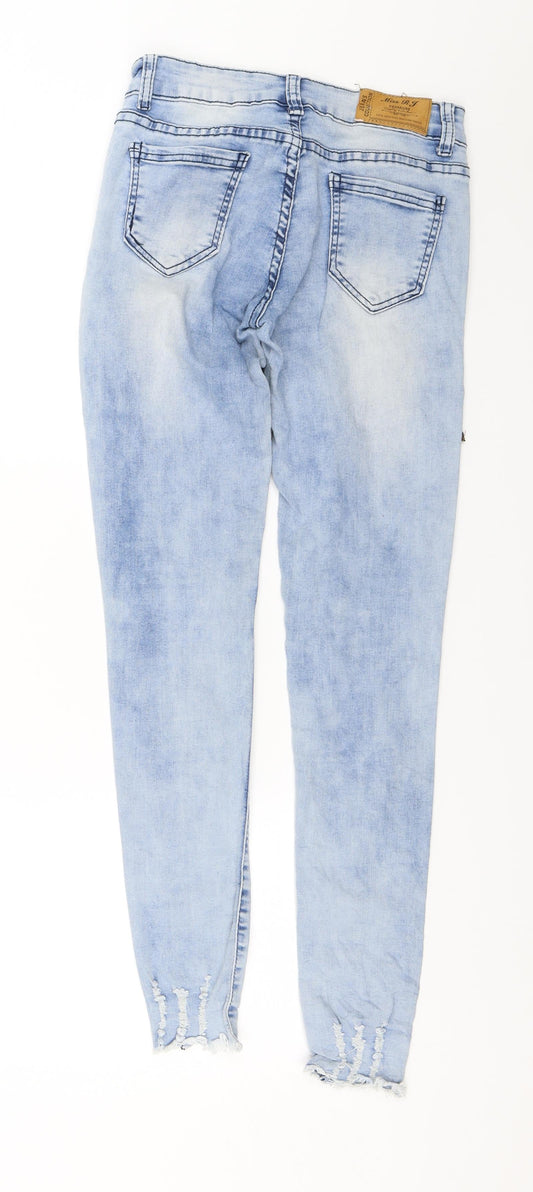 MISS RJ Womens Blue Skinny Jeans Size 8 L27 in