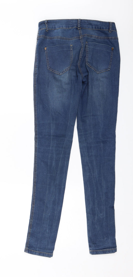 Internationale Womens Blue Denim Skinny Jeans Size 10 L29 in