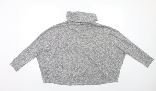 New Look Womens Grey Pullover Jumper Size 12