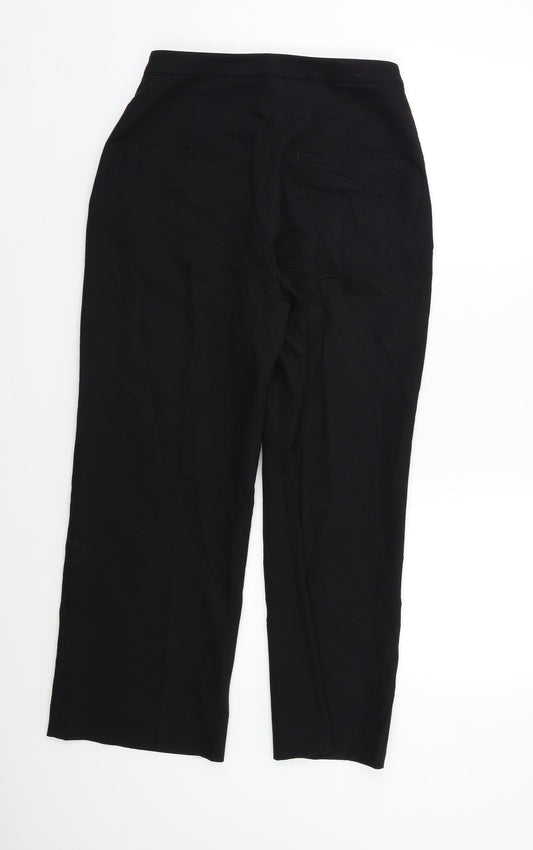 H&M Womens Black Dress Pants Trousers Size 8 L25 in