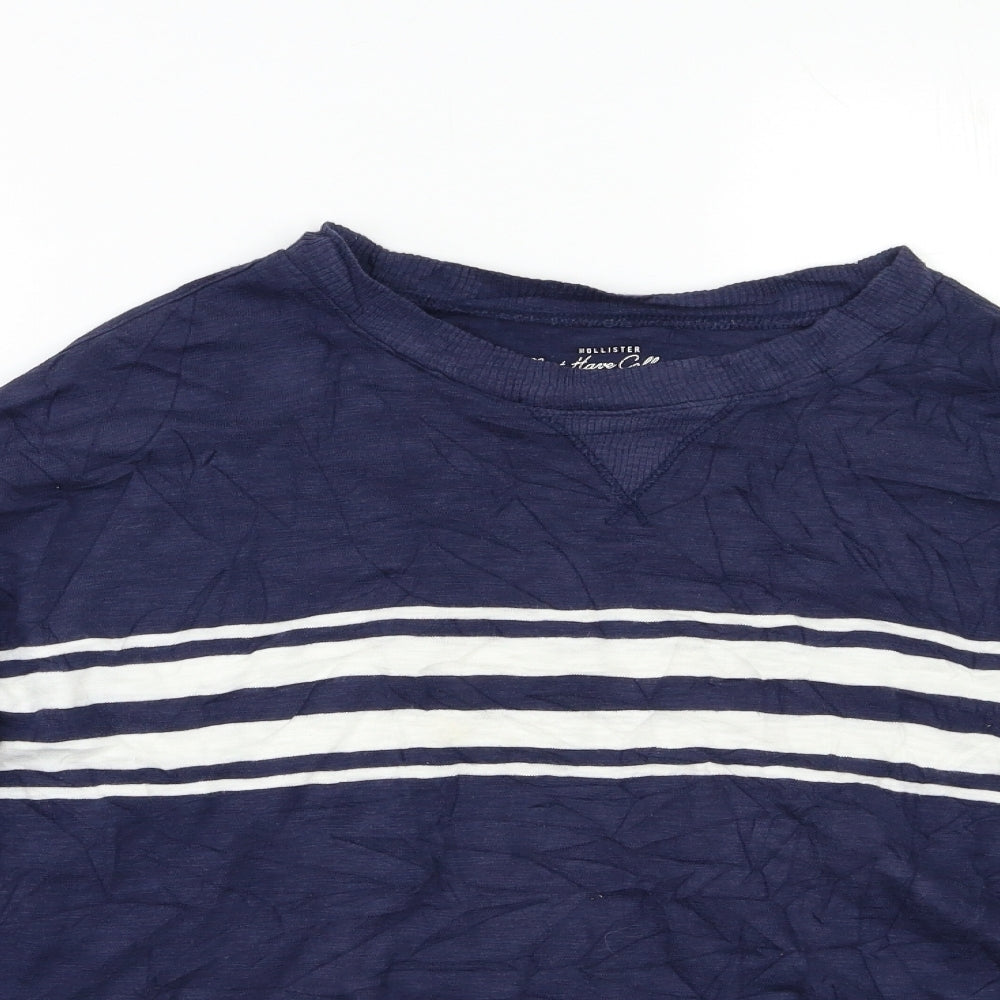 Hollister Womens Blue Striped  Pullover Jumper Size S
