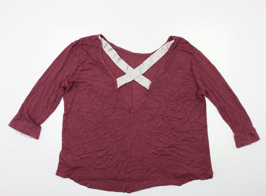 Avon Womens Pink Pullover Jumper Size XL