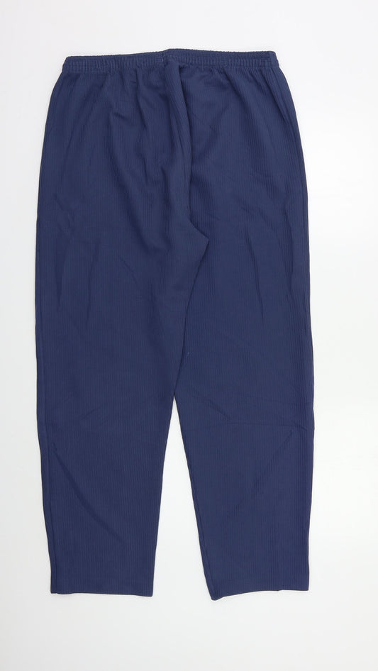 Preworn Womens Blue Trousers Size L L26 in