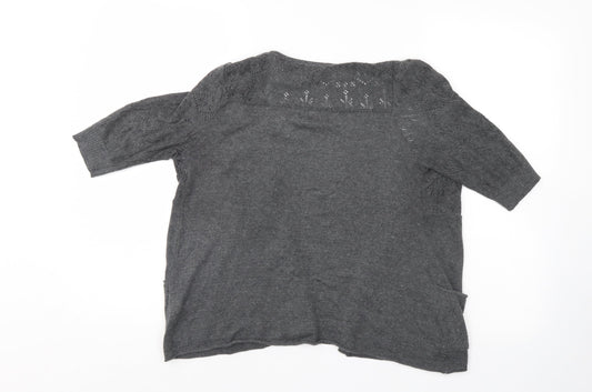 River Island Womens Grey Shrug Jumper Size 8
