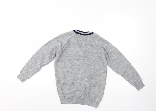 Rowlinson Boys Grey Pullover Jumper