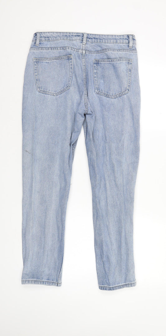 The Rockn Rev Womens Blue Denim Straight Jeans Size 10 L27 in