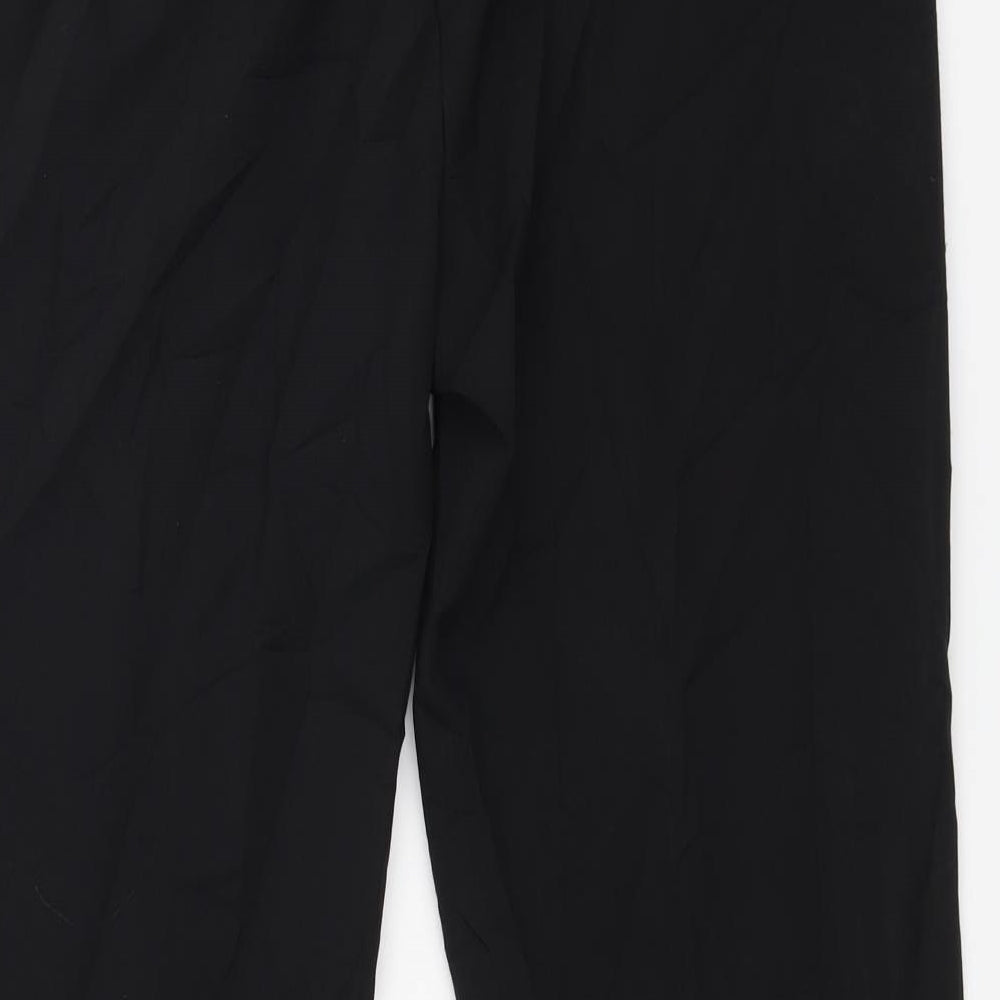 Papaya Womens Black Trousers Size 14 L27 in