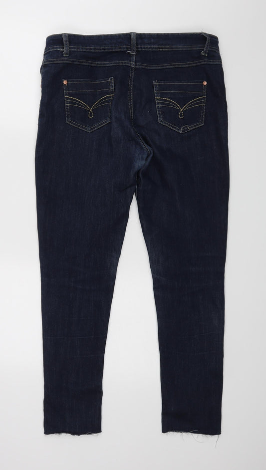 Denim co Womens Blue Skinny Jeans Size 14 L27 in