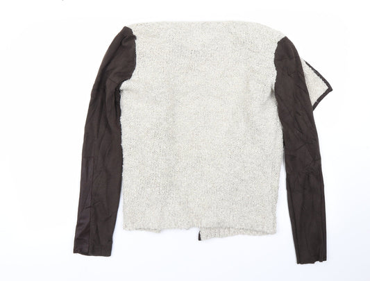 Miss Captain Womens Brown Cardigan Jumper Size S