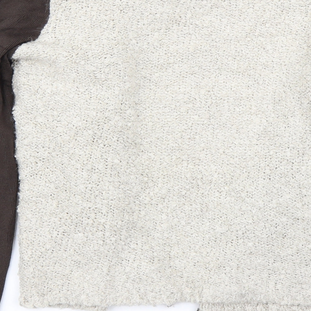 Miss Captain Womens Brown Cardigan Jumper Size S