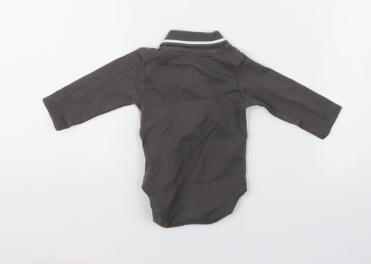 Nutmeg Boys Grey Babygrow One-Piece Size 0-3 Months - fun champ