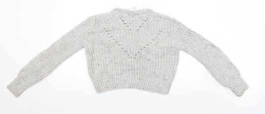Topshop Womens Grey Pullover Jumper Size S