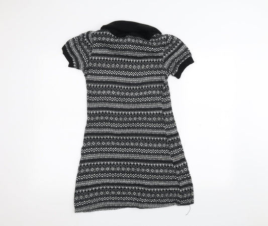 Attrattivo Womens Black Pullover Jumper Size 8