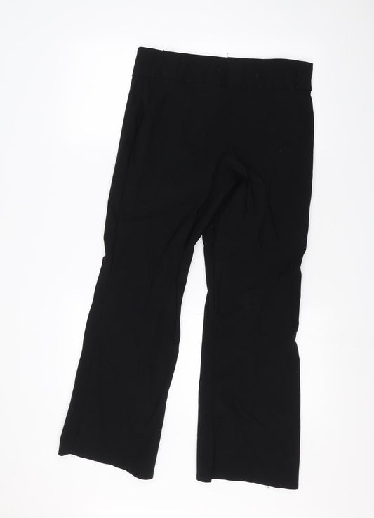 ameranto Womens Black Trousers Size 16 L25 in