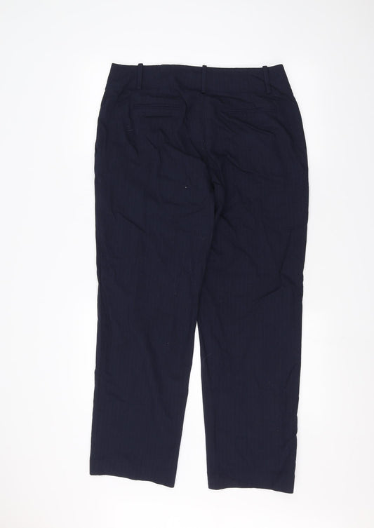Marks and Spencer Womens Blue Trousers Size 14 L28 in