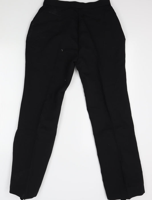 Helanca Womens Black Trousers Size L L30 in - running, foot loop