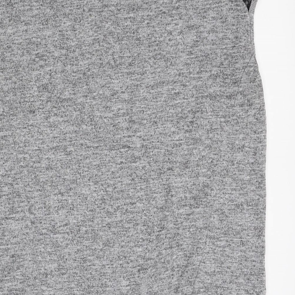 Miss Selfridge Womens Grey Basic T-Shirt Size 10