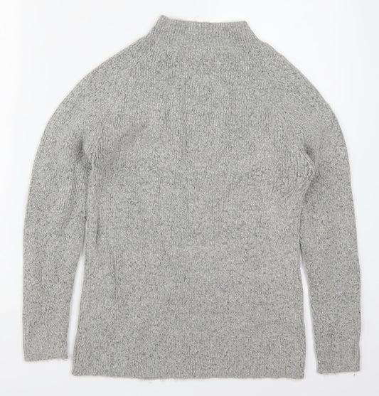 THINK POSITIVE Womens Grey Knit Pullover Jumper Size M