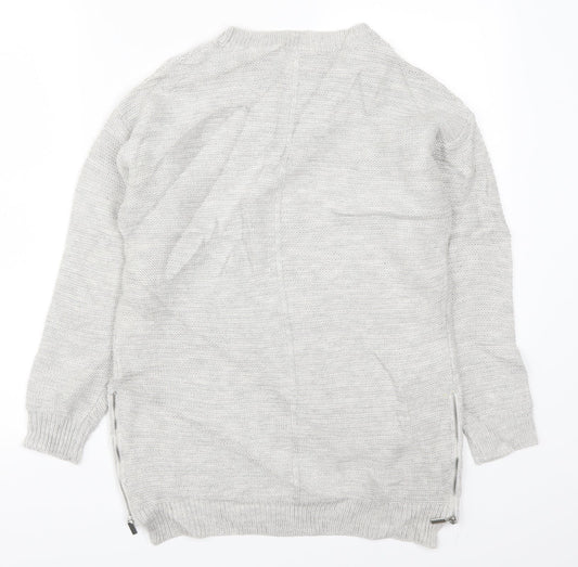Peacocks Womens Grey Knit Pullover Jumper Size S