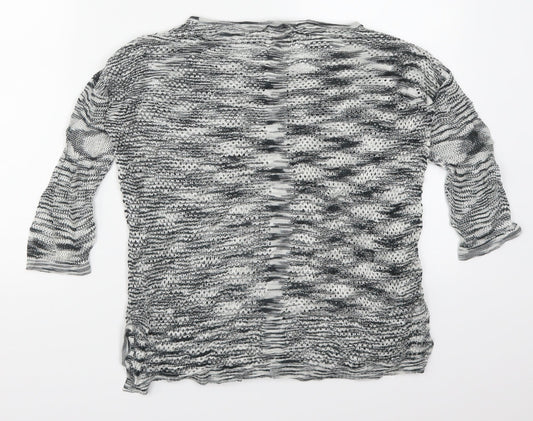 Mango Womens Grey Knit Pullover Jumper Size S
