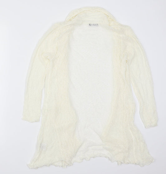 Roman Womens Ivory Knit Cardigan Jumper Size 10