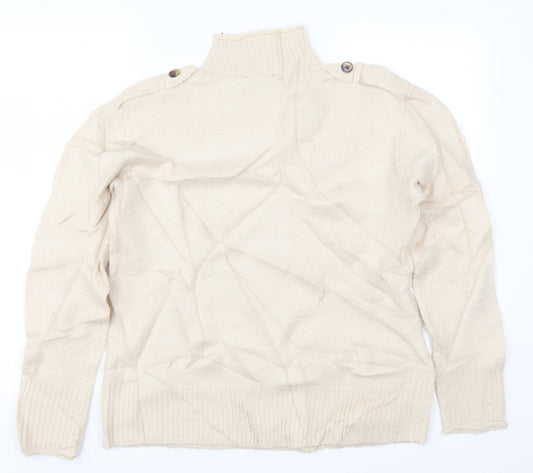 Warehouose Womens Beige Pullover Jumper Size 10