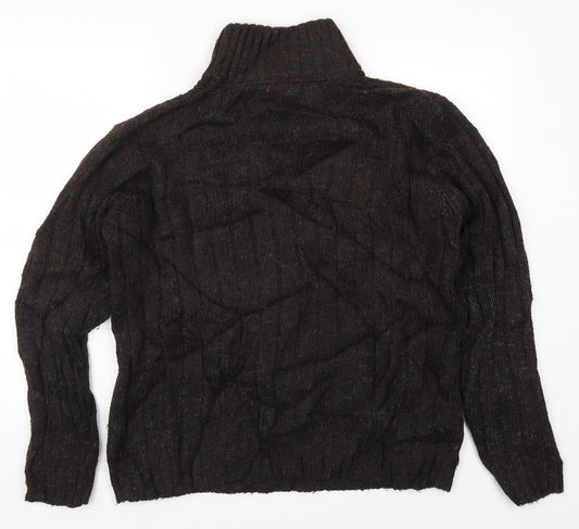 Marks and Spencer Girls Brown Knit Pullover Jumper Size M