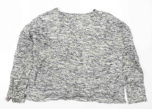 Marks and Spencer Womens Grey Knit Pullover Jumper Size 14