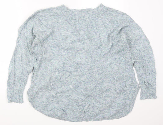 Marks and Spencer Womens Blue Knit Pullover Jumper Size 14