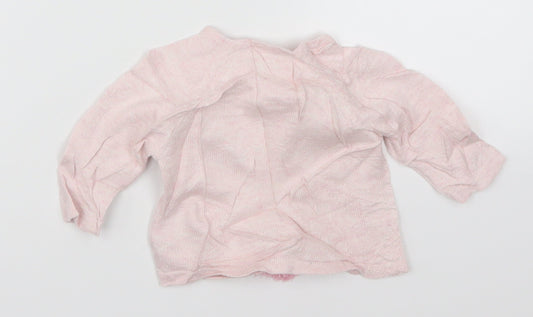 NEXT Girls Pink Pullover Jumper One Size - Rabbit