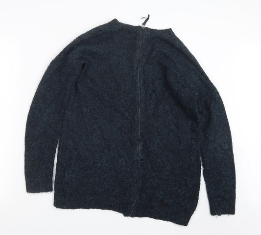 Topshop Womens Blue Knit Pullover Jumper Size 10