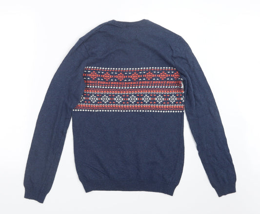 ASOS Mens Blue Knit Pullover Jumper Size XS