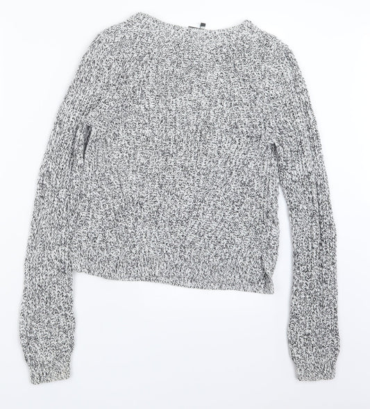 H&M Womens Black Knit Pullover Jumper Size M