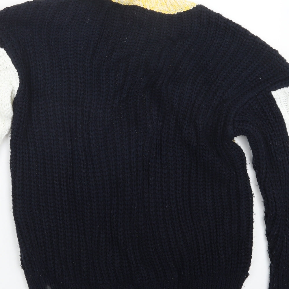 Marks and Spencer Womens Yellow Knit Pullover Jumper Size S