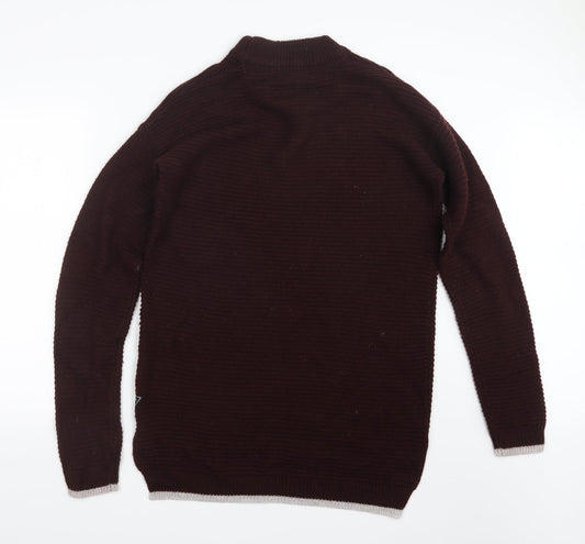 Cyn Cal Mens Purple Knit Pullover Jumper Size M