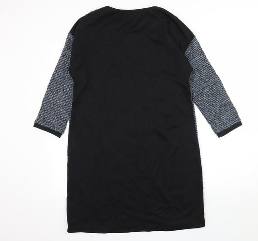 Ada Gatti Womens Blue Knit Jumper Dress Size L
