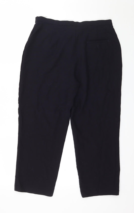 Marks and Spencer Womens Blue Trousers Size 10 L23 in