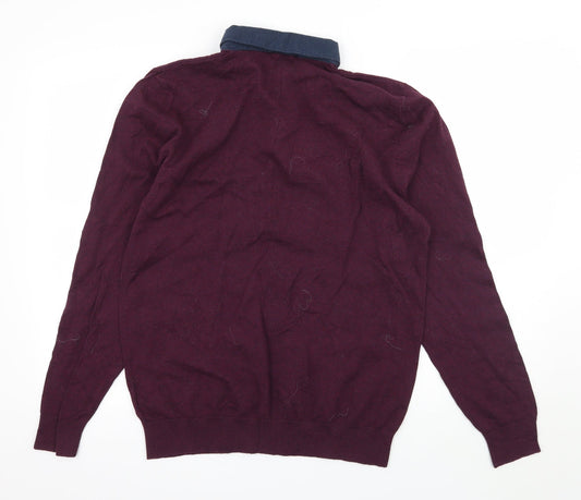 NEXT Womens Purple Knit Pullover Jumper Size L