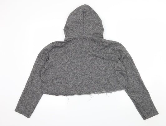 John GALT Womens Grey Jersey Pullover Hoodie One Size