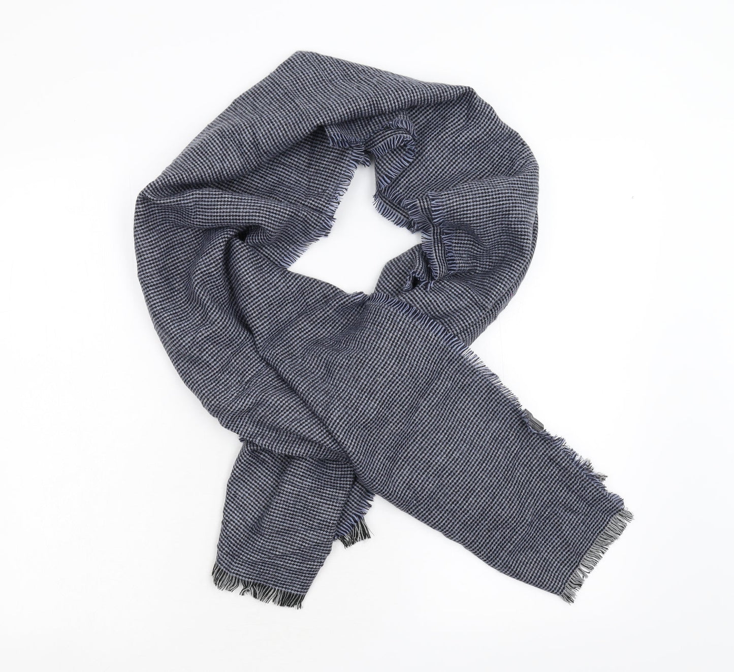 Preworn Unisex Blue Camouflage Scarf One Size