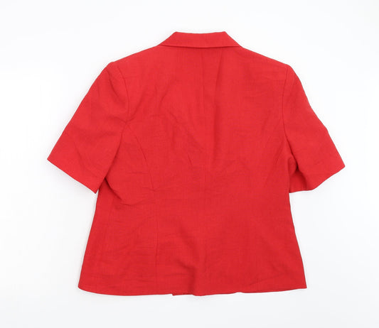 Isabelle Womens Red Jacket Size 16
