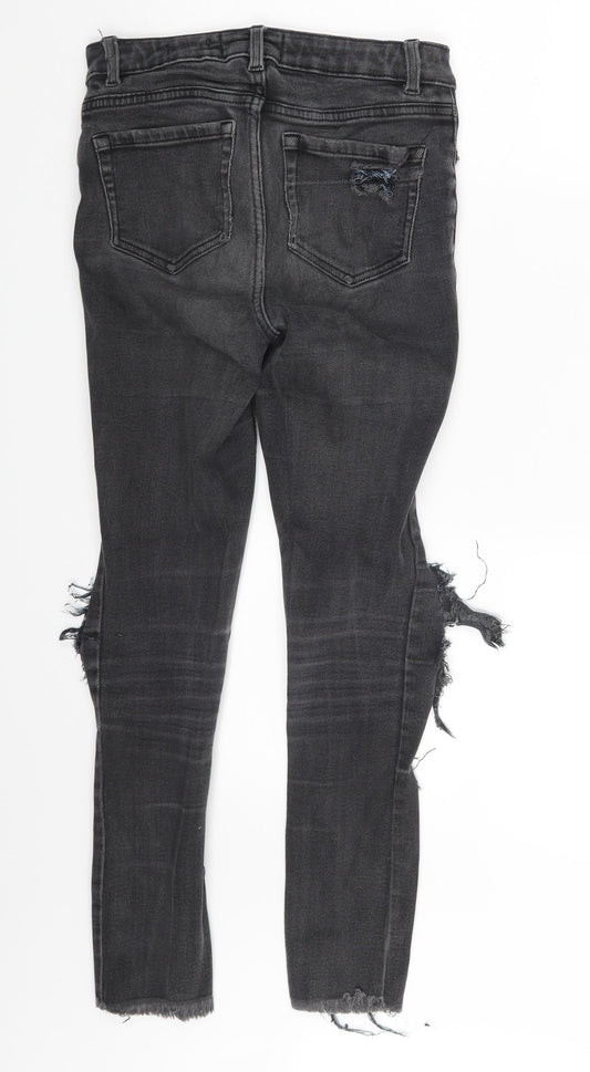 New Look Girls Grey Denim Skinny Jeans Size 13 Years