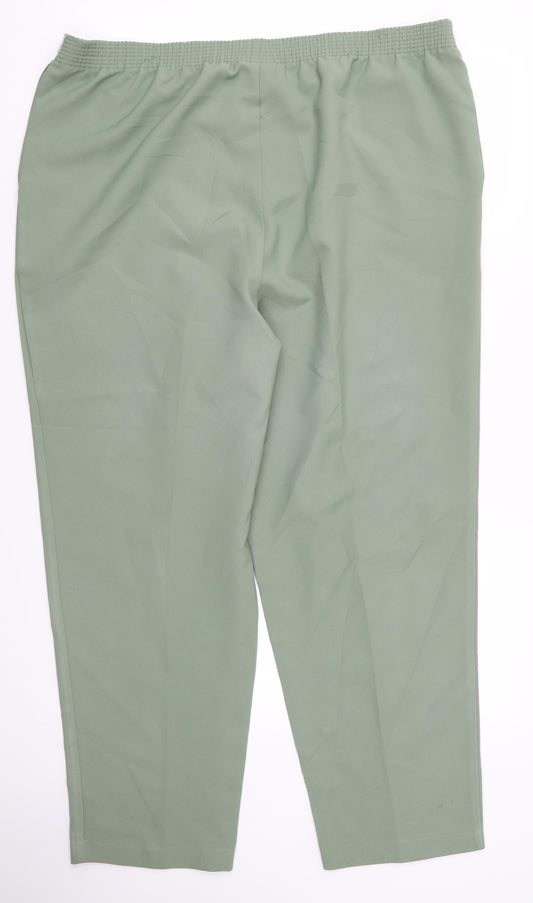 Allison Daley Womens Green Trousers Size 38 in L26 in